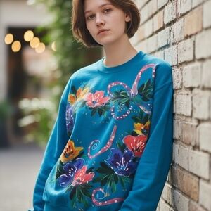 Floral Graphic Sweatshirt